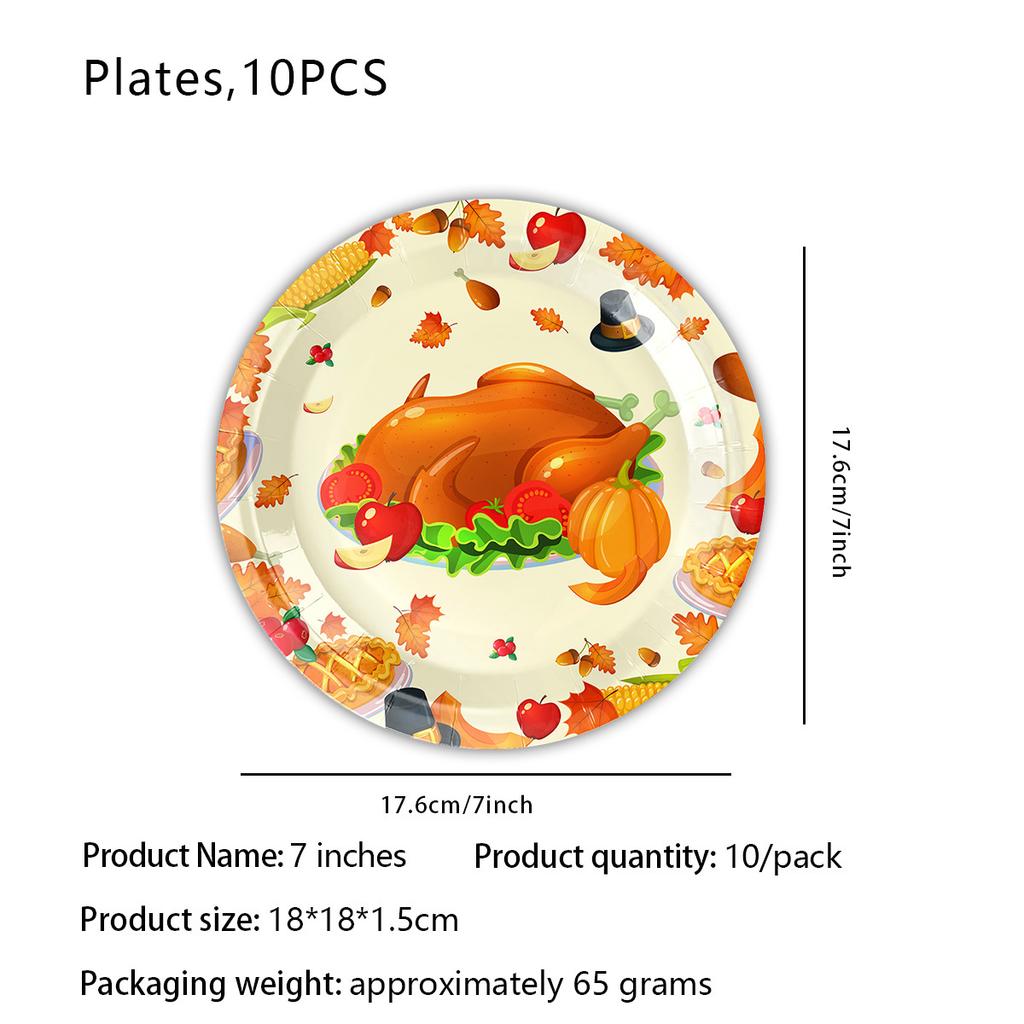 Thanksgiving Themed Party Supplies Birthday Decorations Party Arrangements Props Paper Plates Paper Cups Tablecloths Paper Towels