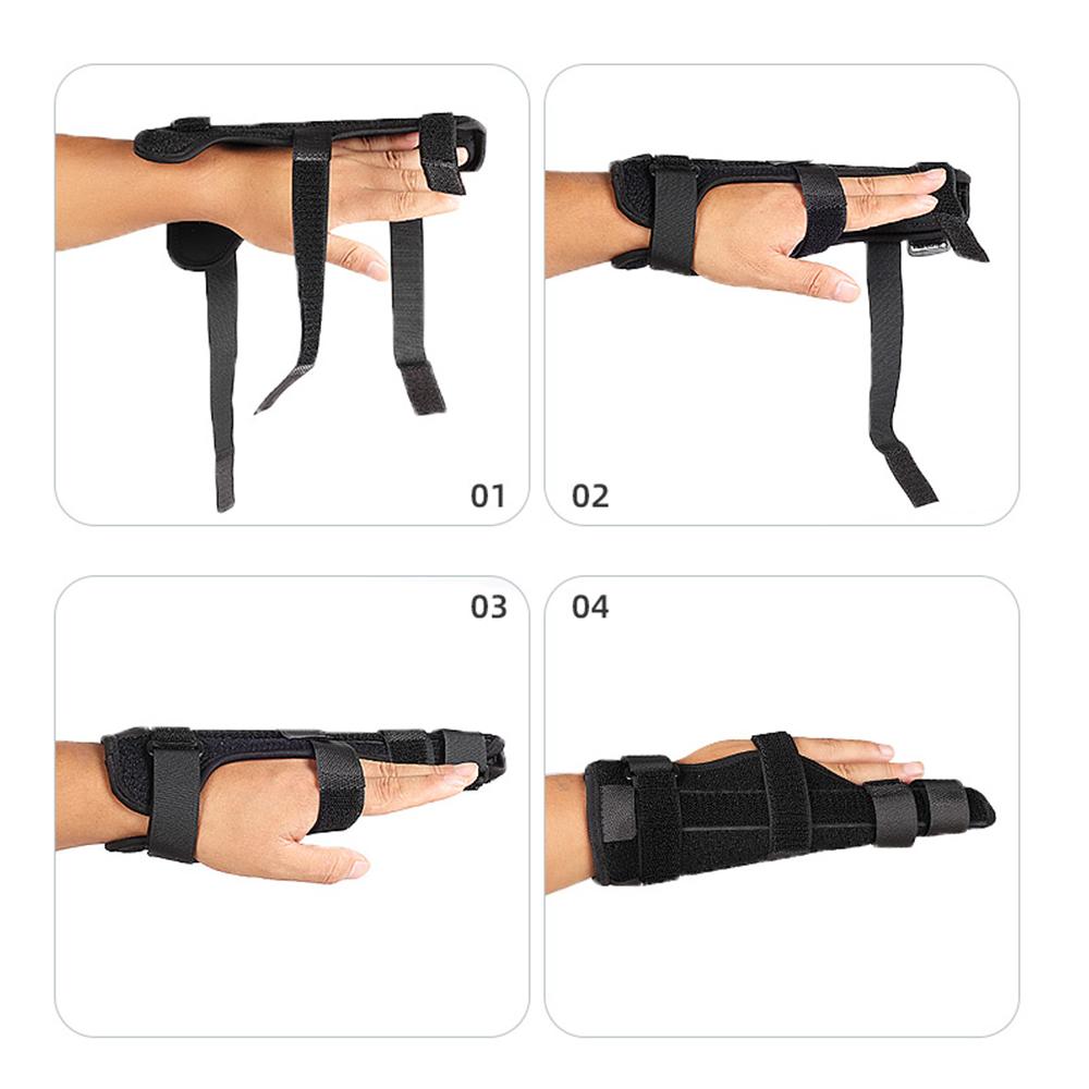 1PCS Finger Splint Brace Thumb Care Adjustable Support Stabilizer Built-in Aluminum Alloy Fix Arthritis Pain Relief Health Care