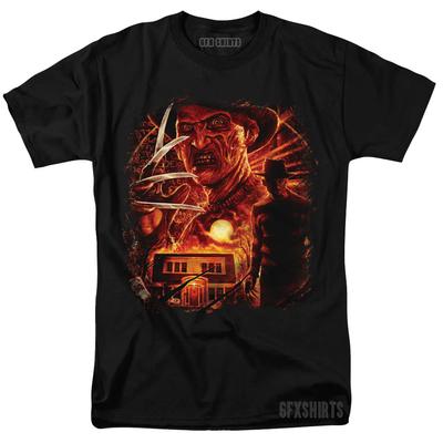 Freddy Krueger Nightmare on Elm Street Horror Halloween Maglietta Grafica