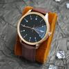 Business Watches Male Minimalist Fashionable Arabic Numerals Dial Quartz Watch Waterproof Leather Strap Watches for Men Gift