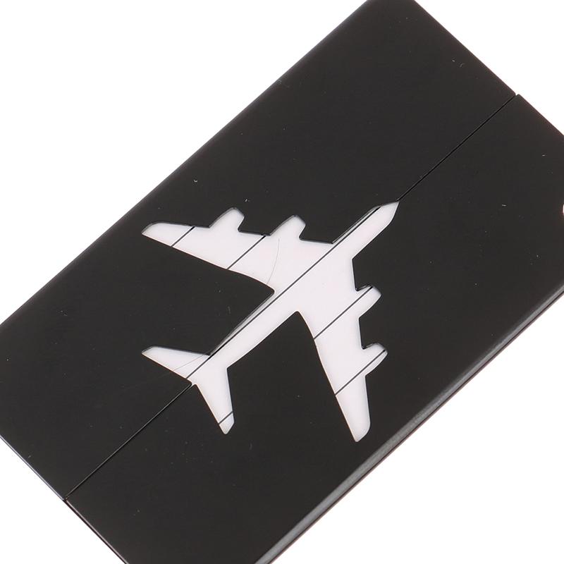 Aluminum Alloy Travel Luggage Tags Baggage Suitcase Address Tag Label