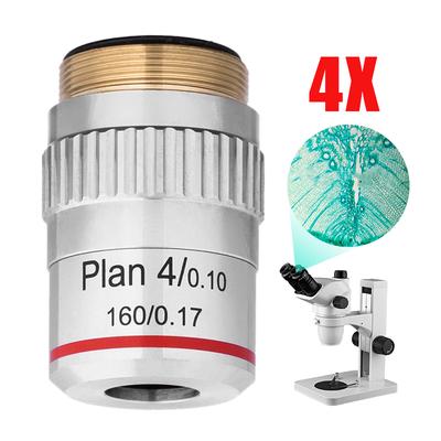4X 10X 40X 100X Biological Microscope Achromatic Objective Lens Jeweler Loupe Lens 1080P Wireless Magnifier Light Weight /& Portable