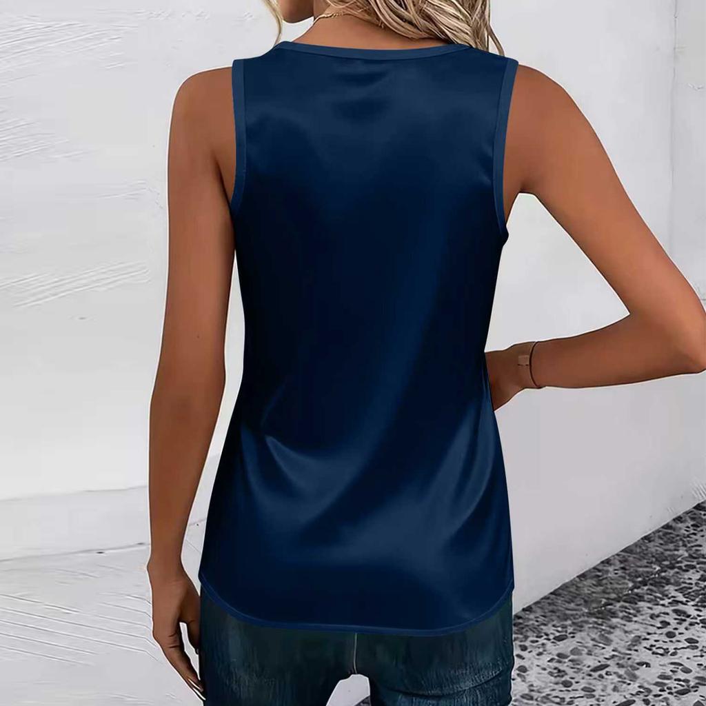 Women's Fashion Pullover V-neck Sleeveless Vest Top