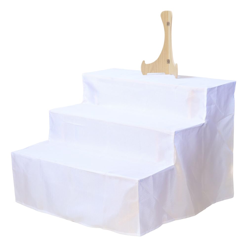 

3-Tier Spirit Shelf, Size 30, 90cm Wide, Includes White Cloth and Photo Frame, Perfect for Obon, First Obon, New Obon, Memorial Services, 49th Day,