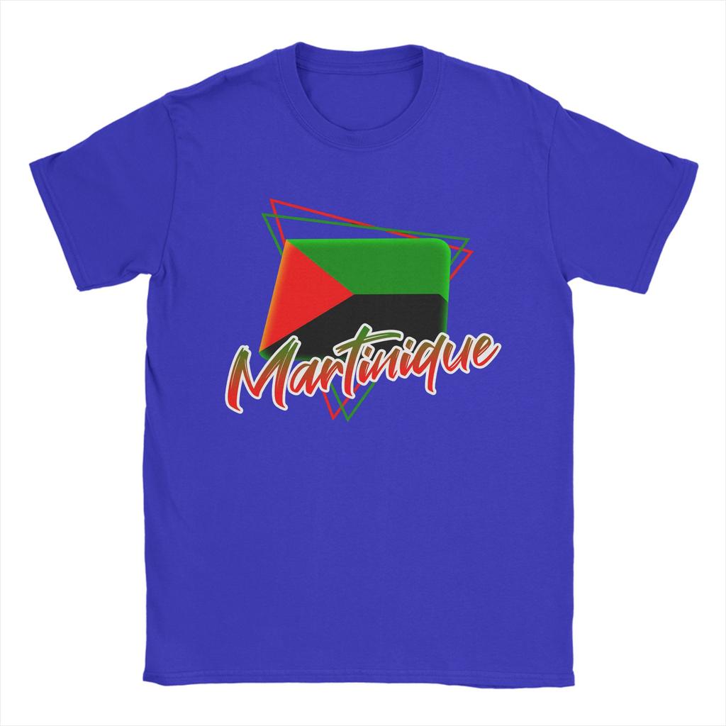 Martinique Flag T Shirt Unisexs Cotton Novelty TShirts Crew Neck Tee Shirt Short Sleeve Clothes New Arrival