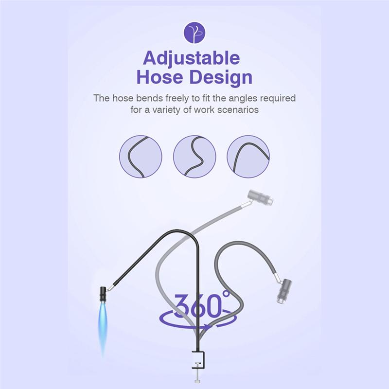 UV Lash Lamp 6W - Eyelash Extension & Nail Dryer, 360° Flexible Gooseneck, UV Glue Curing Light For Salon Use