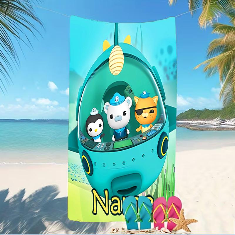 Customizable Personalized Beach Towels Octonauts Themed designs.Suitable for the Beach, Yoga, Sports;ideal As Beach Accessories