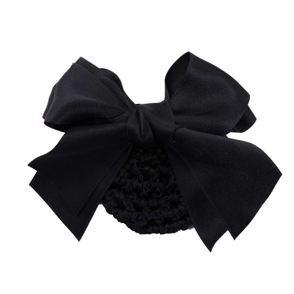 Hair Clip Elegant Hotel Female Nurse Bowknot Hairgrips Cover Net Ponytail Clip Women Spring Clip Korean Bun Snood