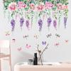 Flower Plants Wall Stickers Home Decoration Bedroom Adhesive Decals Wallpaper