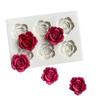 6-Hole Rose Peony Silicone Mold Handmade Mini Flower Shaped Candy Chocolate Cake Surface Decoration Baking Tool Resin Craft Mold