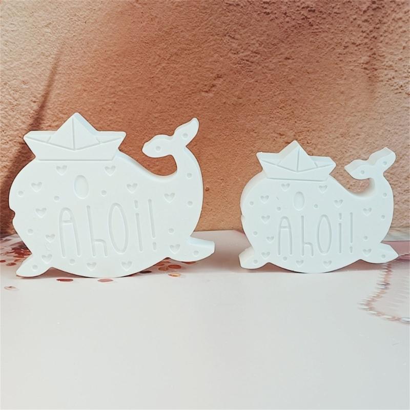 Whale Shape Silicone Candle Molds for Making Candle Soap Making Mold Sea Animal Silicone Candle Molds for Epoxy Resin