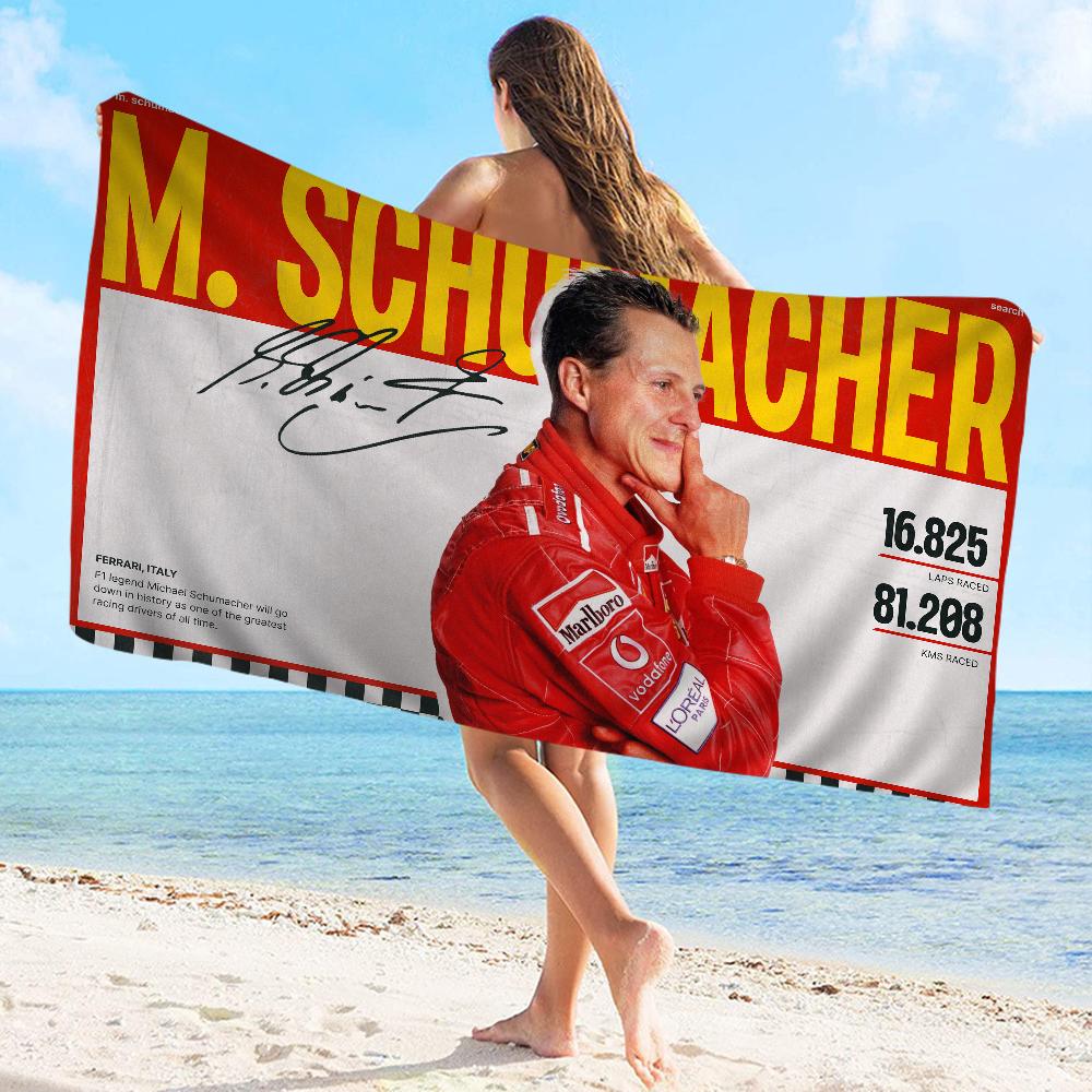 Racing Car F1 Pattern Towel Microfiber Beach Towel Absorbent Quick Dry Soft Yoga Swimming Resort Mountain Climbing Towel