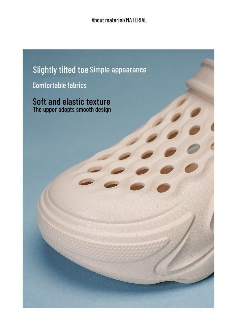 2025 Herren Atmungsaktive Dicksohlige Zehengeschlossene Gartensandalen für Strand & Outdoor