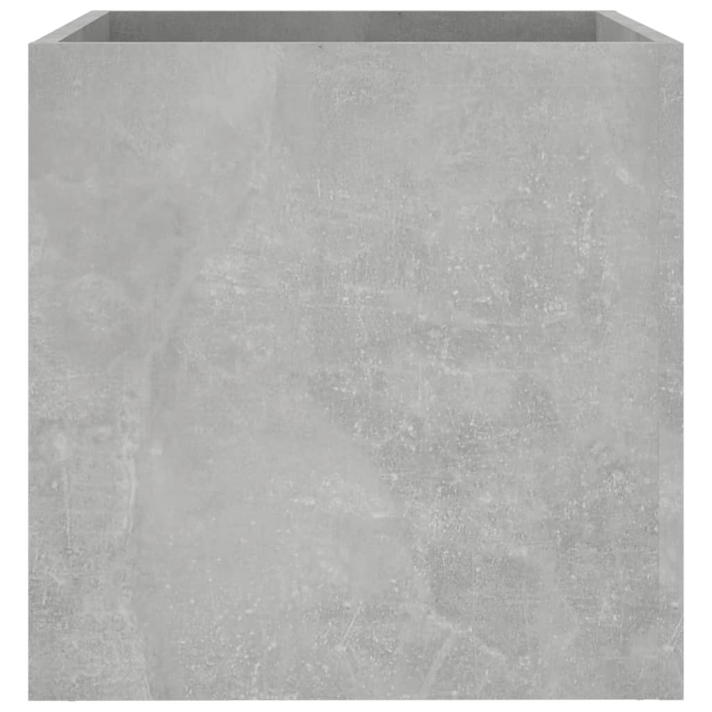 Plant Pot Concrete Gray 40x40x40 Cm Wood Based Material