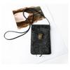 New Fashion Printed Niche Mobile Phone Bag Portable Retro Pattern Messenger Bag Korean Version Simple Metal Lock