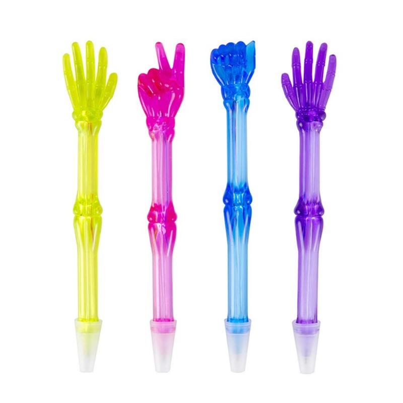 1Pc Creative Finger Bones Ballpoint Pen  Rock Paper Scissors Ball Pens Stationery Office School Supply Novelty Funny