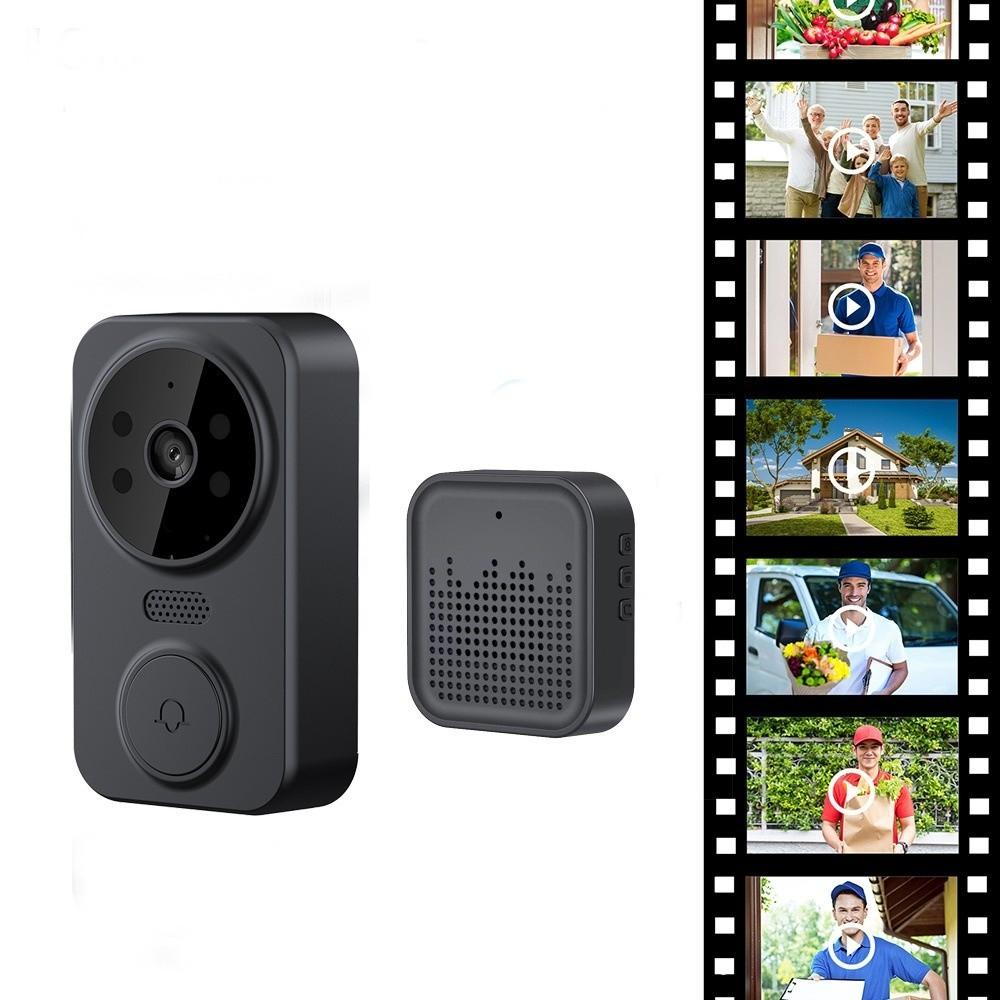 Night Vision Visual Intercom Doorbell Electronic Cat Eye Smart Home Door Bell  Outdoor