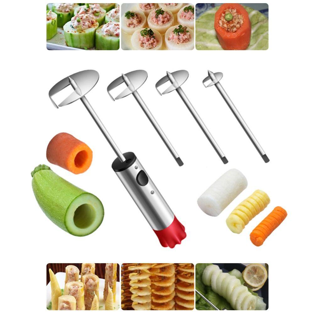 Easy To Use Digging Drill Core Removal Spiral Cutter Vegetable Peeler Opener Tool Fruit Corer
