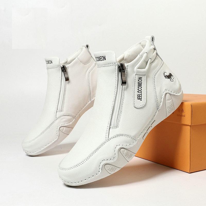 Popular thermal Martin boots women's leather large size cotton shoes independent station high top wear-resistant outdoor casual shoes