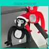 Gorilla Tag Plush Cute And Funny Stuffed Animal Toy With Christmas Hat