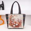 Colorful Parrot Ethnic Style Tote Bag With Embroidered Details For Outings