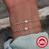 Stylish Simple S925 Sterling Silver Eyes Demon'S Eye Diamond Everyday Match Ladies Bracelet Bracelet