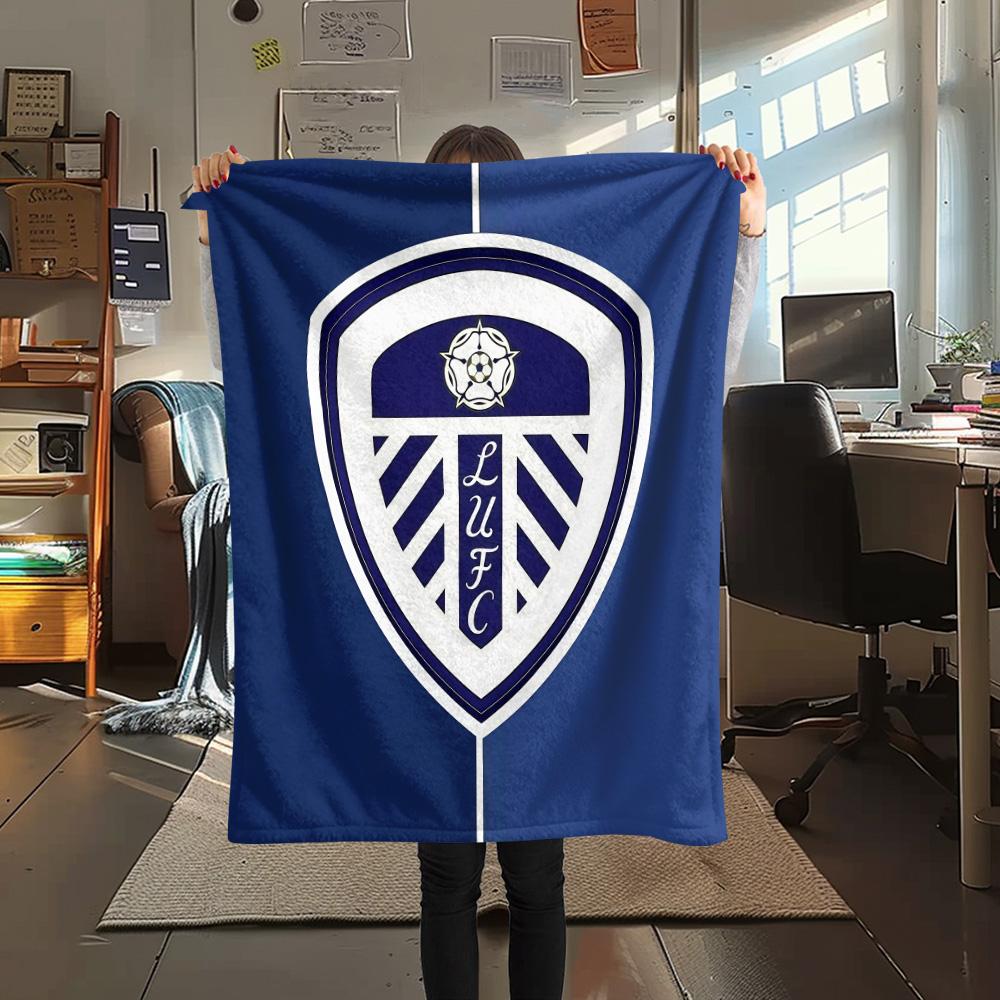 Leeds United Flanelldecke, Hohe Qualität, Bequem für alle Jahreszeiten, Heimdekoration, Wärme und Komfort
