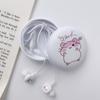 Carrying Bag Bass Handfree Ear Phones Cartoon Cat Paw Headset Wired Earbuds On-ear Headphones