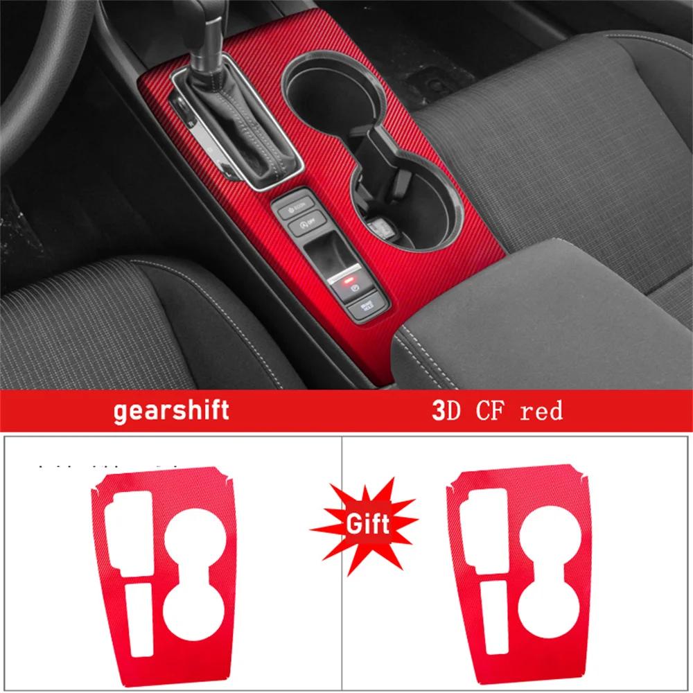 Car Interior Sticker Gear Box Protective Film For Honda Civic 11th Gen - Car Gear Panel Sticker Carbon Fiber Black Left hand drive