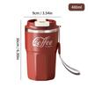 WORTHBUY Portable Double-Walled Insulated Coffee Cup 304 Stainless Steel Mug Reusable Leak-proof Drinking Cup For School Office