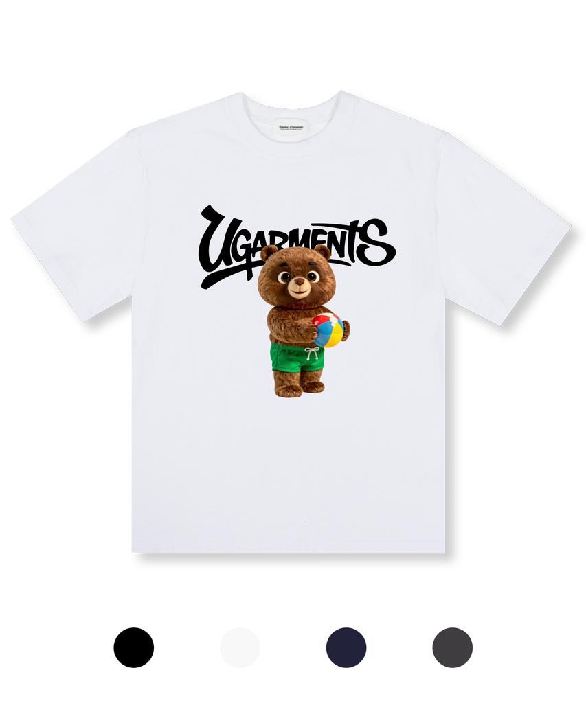 UNION GARMENTS Brown Bear Oversized Short Sleeve T-Shirt 4 Colors