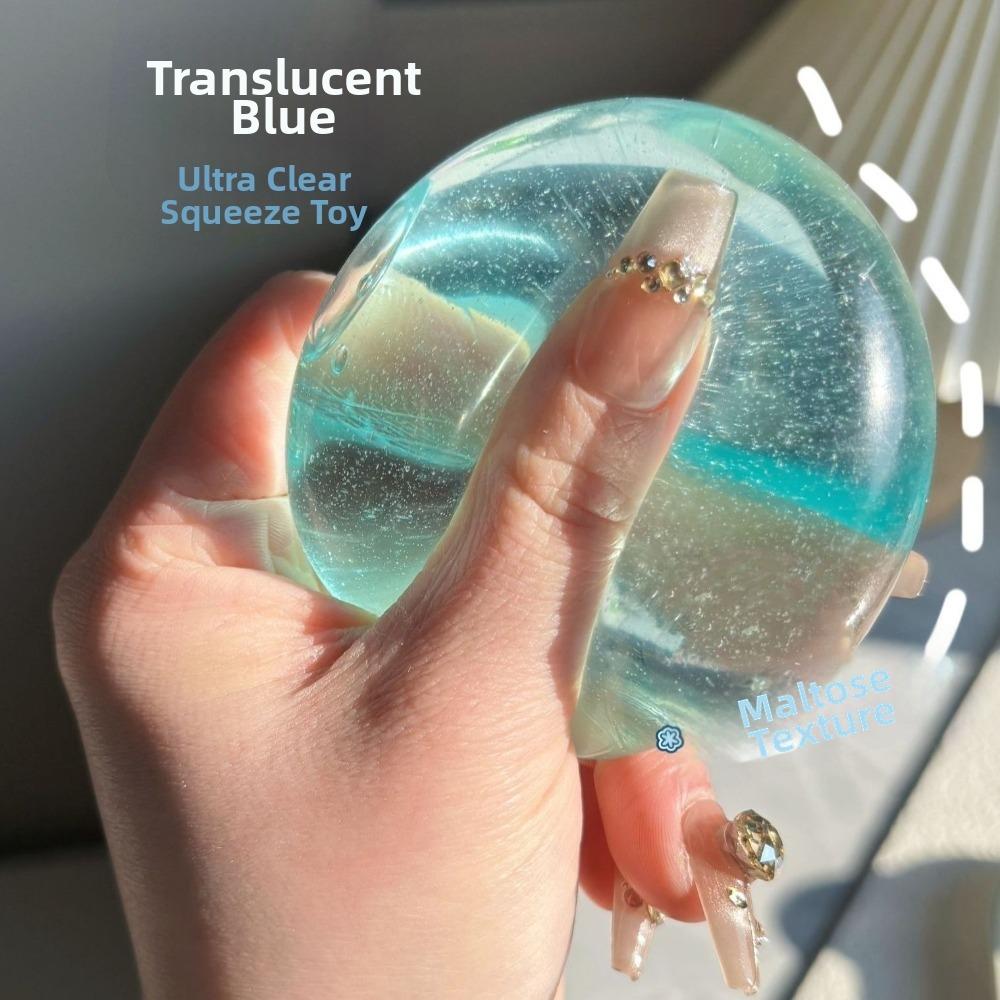 Portable Soft Simulated Maltose Squeeze Transparent Plasticity Soft Simulated Maltose Slow Resilience Stress Relief Anti-Stress