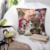 Animal Meme Collage Pillowcase Printing Polyester Cushion Cover Decorations Funny Cute Pillow Case Cover Home Square