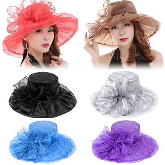 Women's Fashion Summer Church Kentucky Derby Cap British Tea Party Wedding Hat