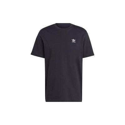 Originals Trefoil Letter Back Logo Print Crew Neck T-Shirt Men Tops Black II5760