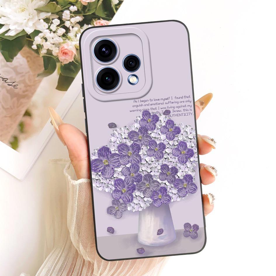 For OPPO Reno 15 5G Case Reno 15 Pro Cover CPH2813 CPH2825 New Stylish Flower Soft Silicone Phone Case For OPPO Reno15 15c Shell