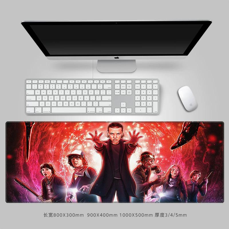 Tappetino per Mouse in Pelle di StrangerThings di Alta Qualità, Pad per Tastiera Computer Periferico, Dimensioni Grandi, Scrivania Antiscivolo Impermeabile, Pa Dcreativo Periferica TV Americana