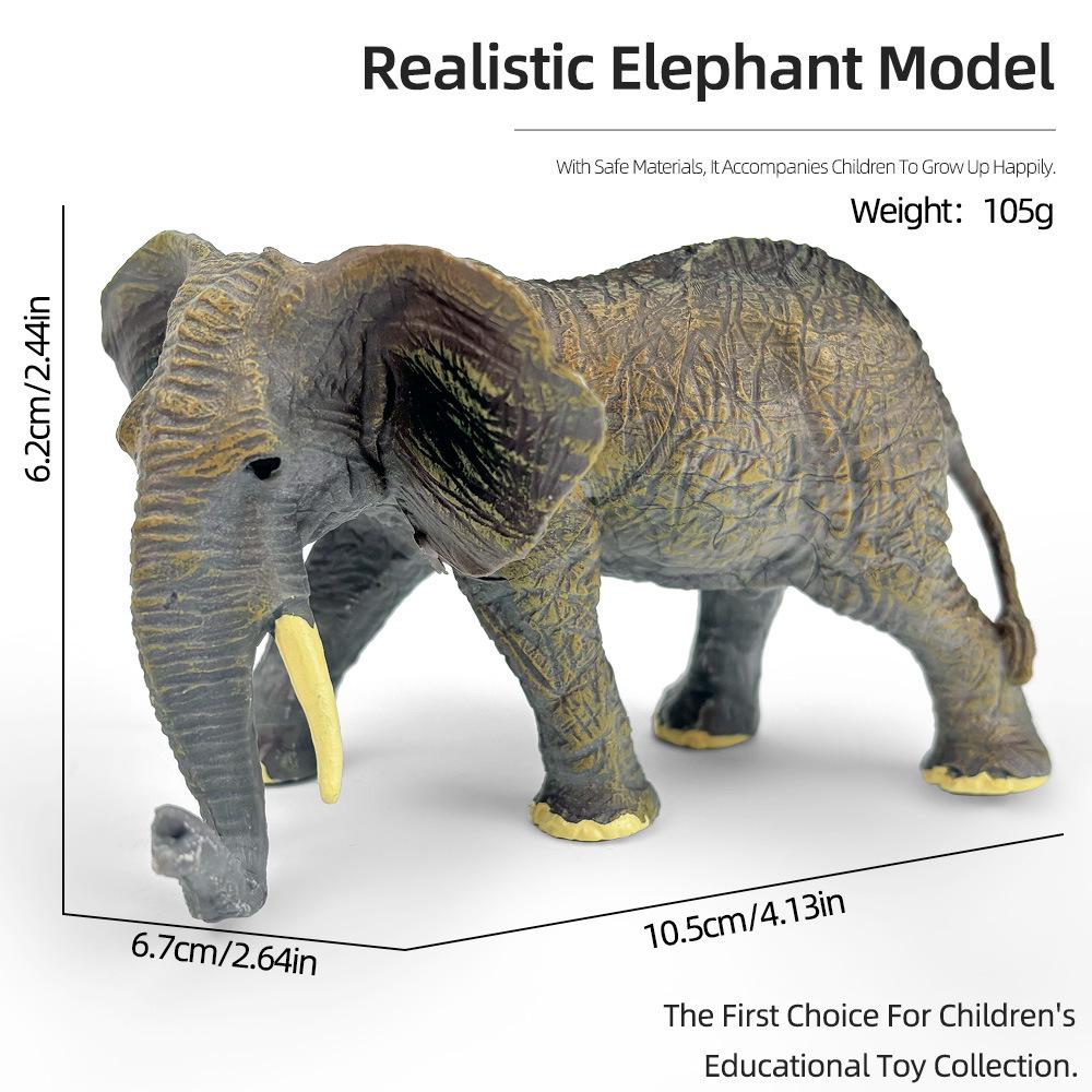 "1-9 inch Plastic Animal & Dinosaur Model Toy Set"