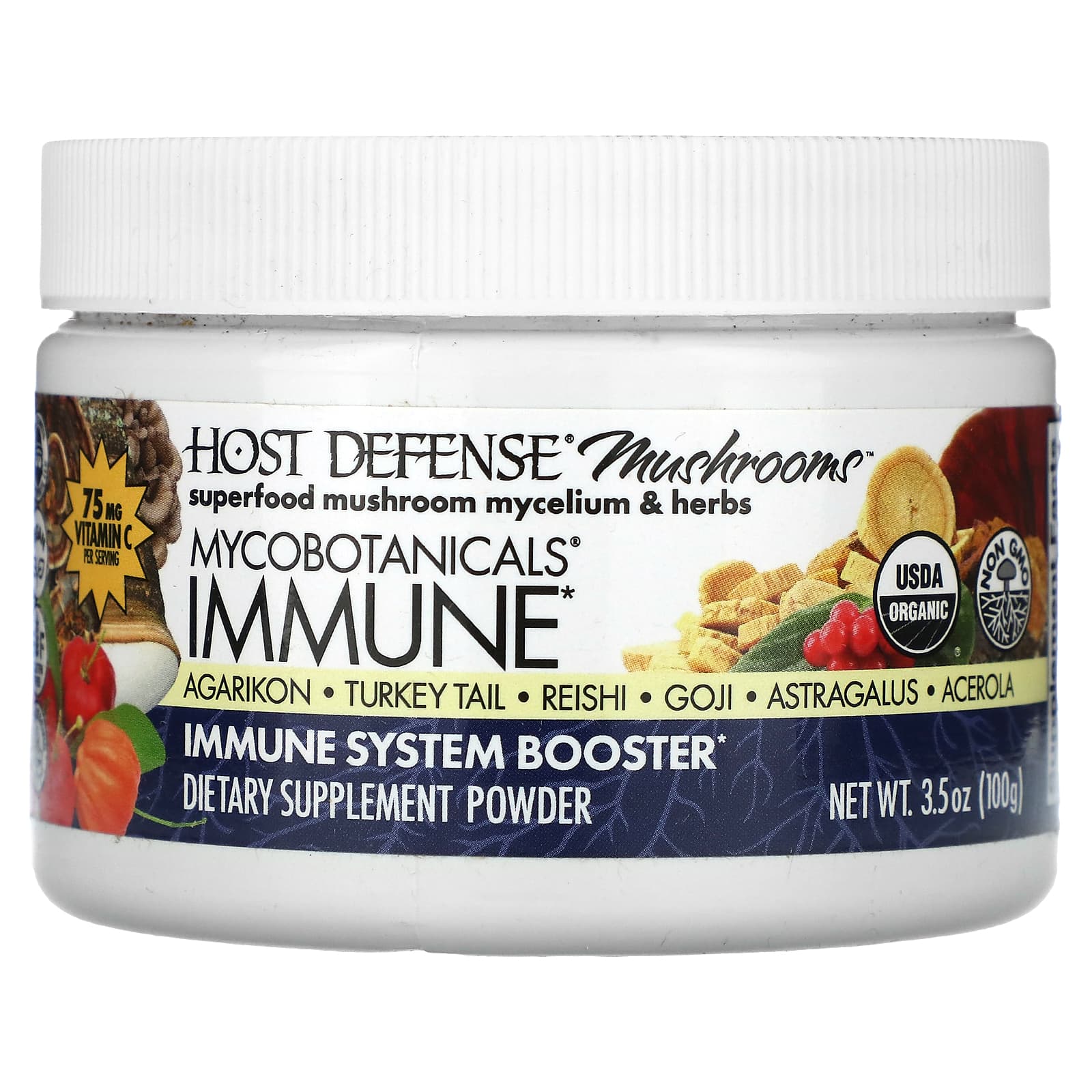 

Mushrooms, Mycobotanicals, Immune Booster, 100G(3.5Oz)