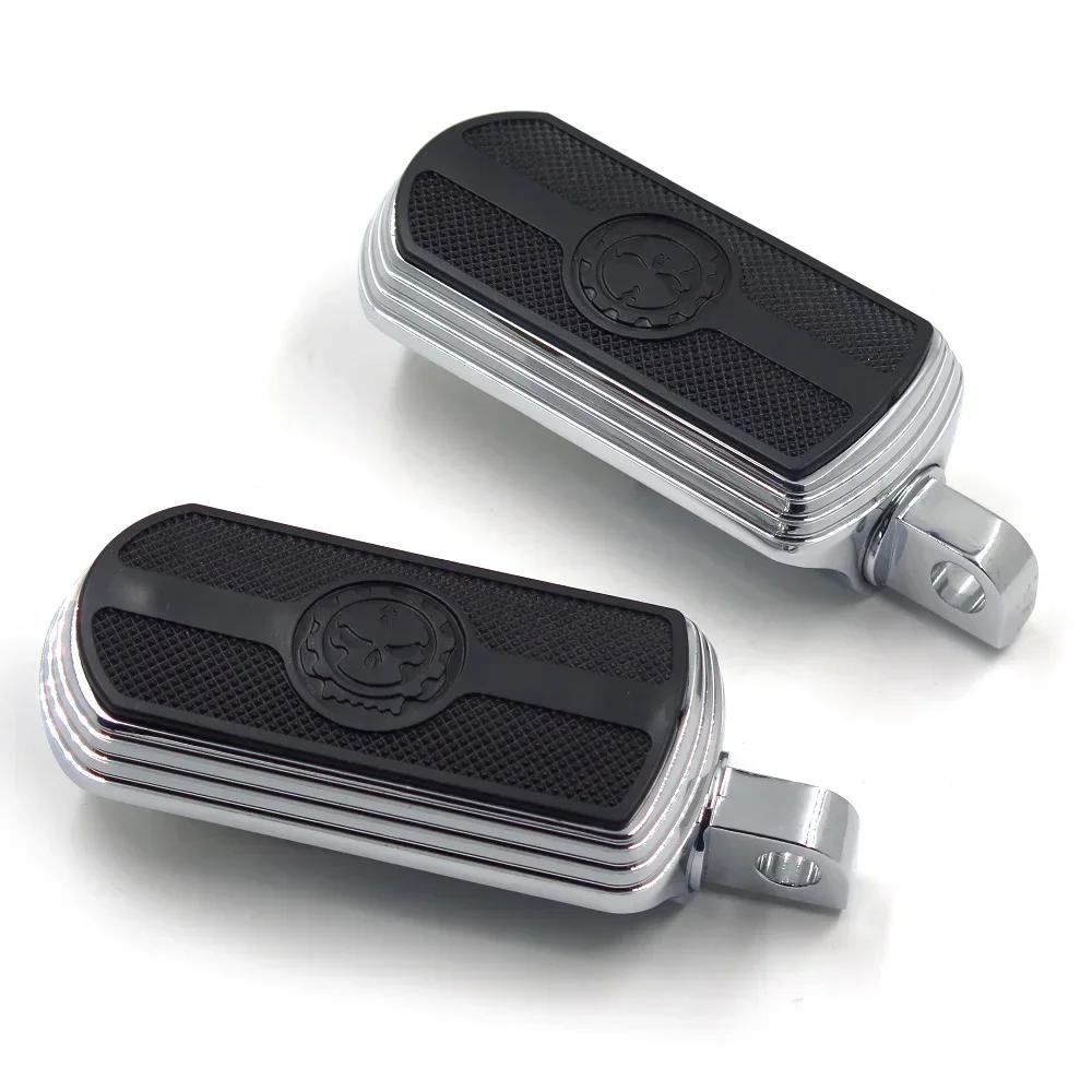 Motorcycle Parts Gear Skull Great Wall FootPeg for 1984-2017 Harley-Davidson Road King Street Glide Road Glide