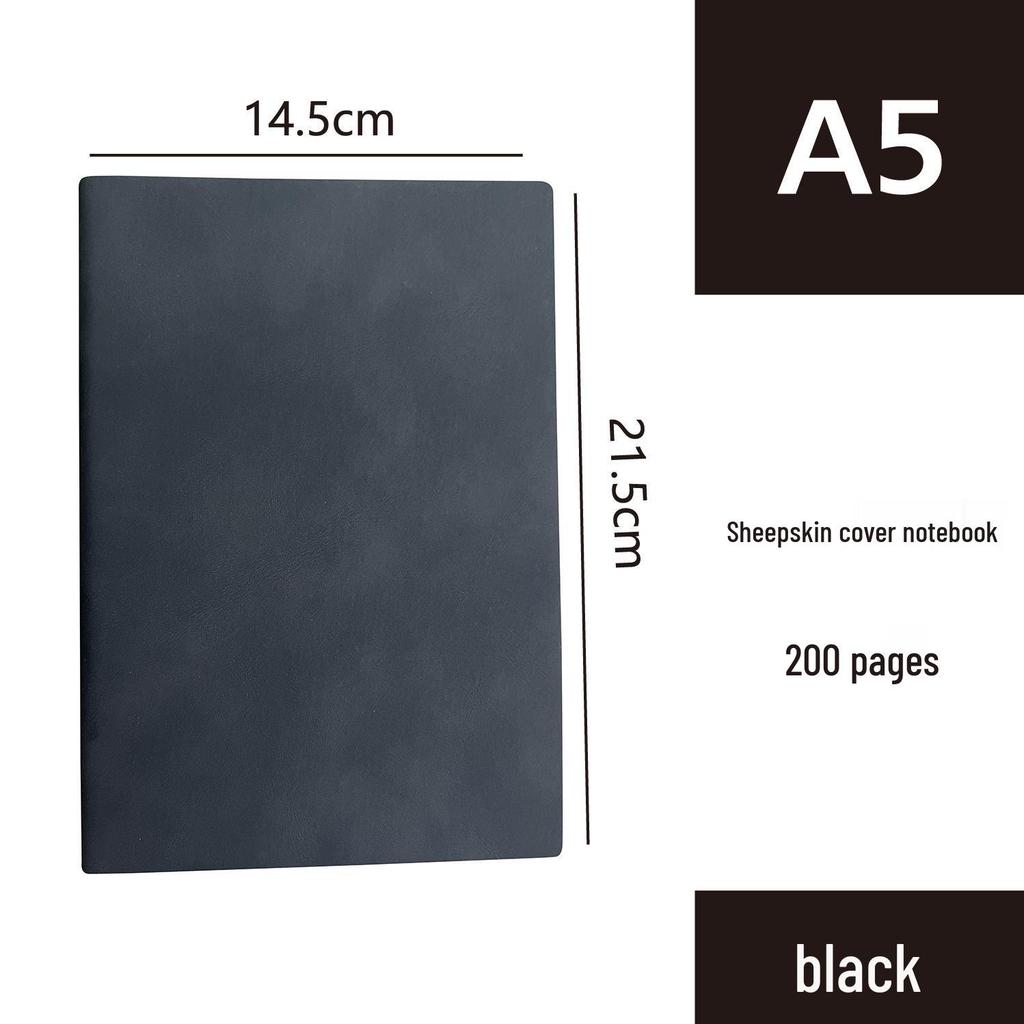 Korean Style Leather Cover Creative Diary Notebooks - Set of 5