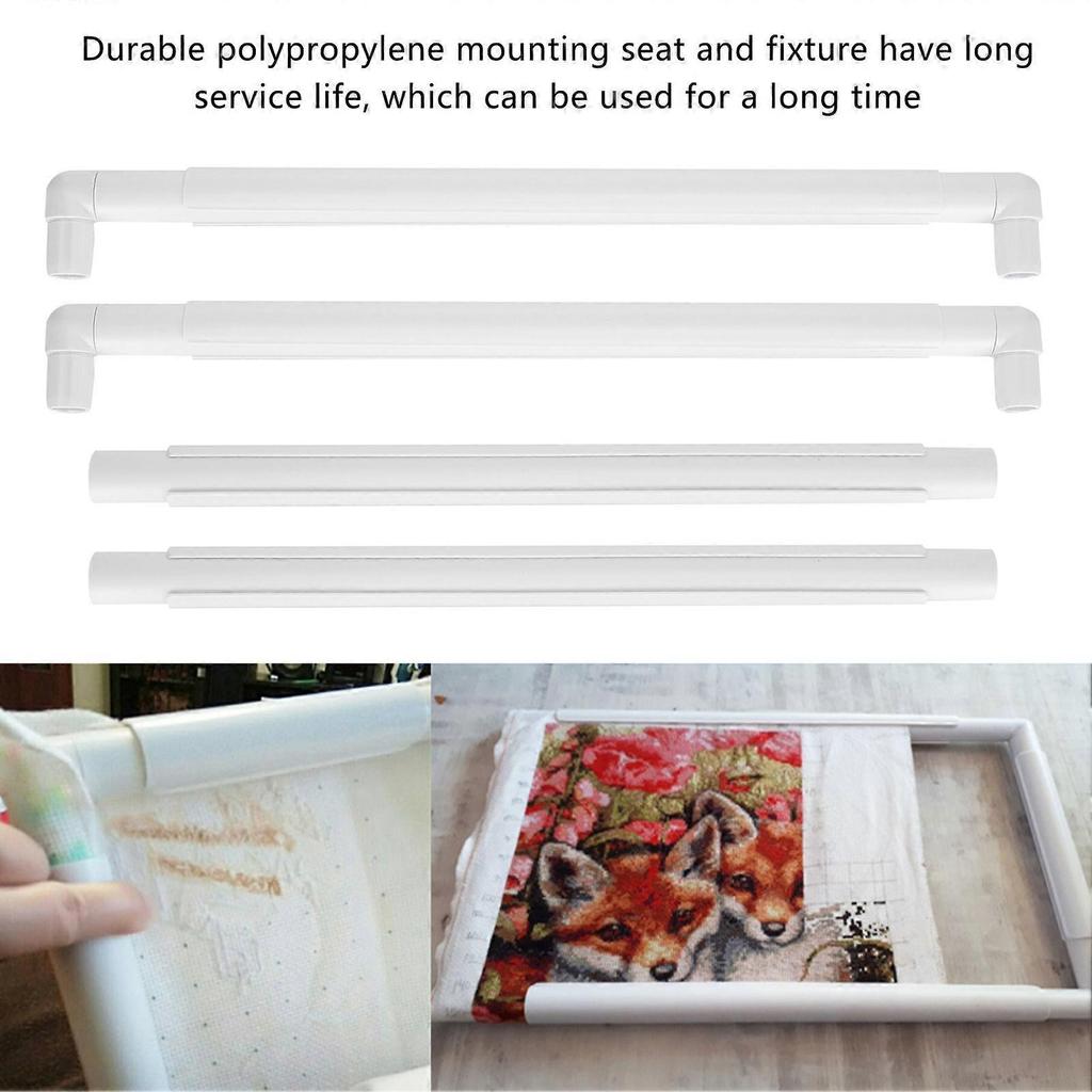 Embroidery Hoop Rectangle CrossStitch Tool Polypropylene Plastic Frame DIY Accessories 17in