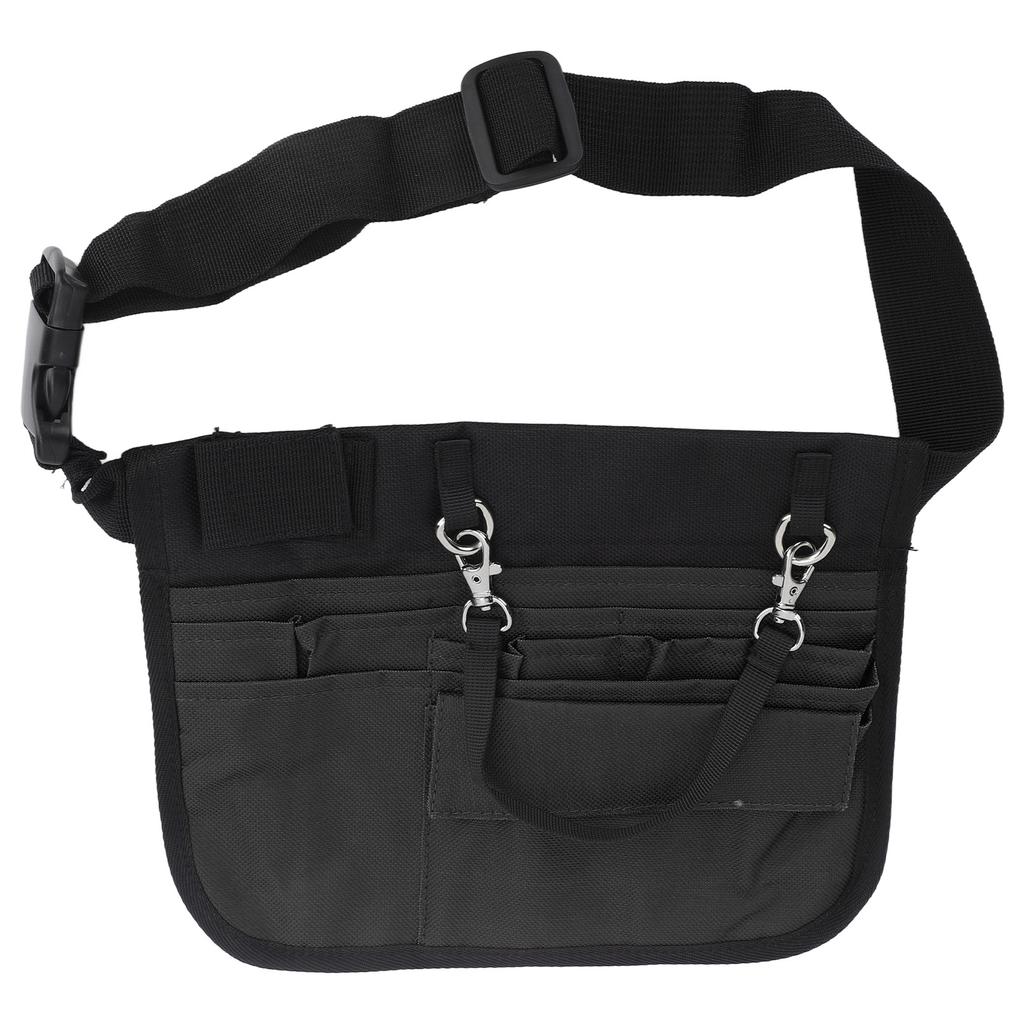 Nurse Fanny Pack Medical Supplies Storage Bag Multi Compartment Nurse Medical Waist Pouch Black
