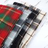 Autumn and winter Christmas cashmere plaid scarf women's circle yarn Ankara red versatile shawl high-end scarf