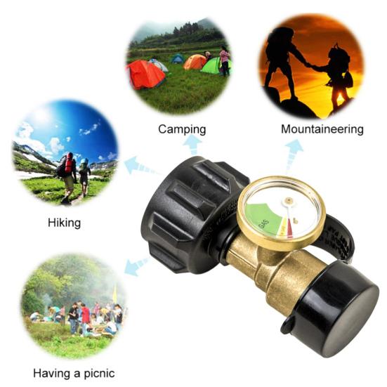 Propane Tank Gauge Gauge Easy Installation Level Indicator Universal Propane Widely Used Color Coded
