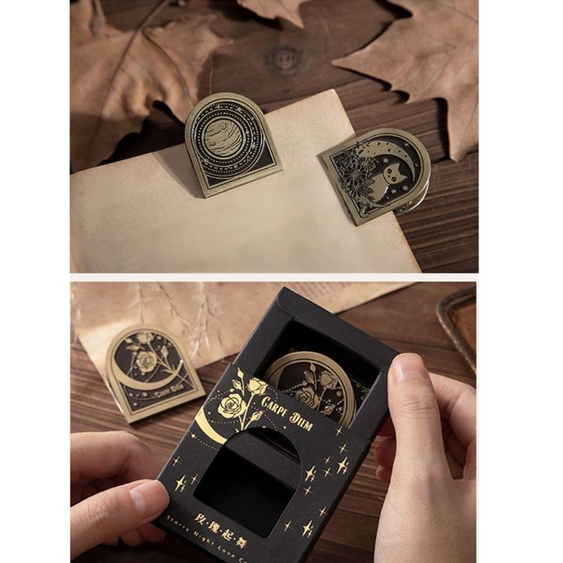 Vintage Paper Clip Metal Binder Clip for Journaling and Scrapbooking Metal Paper Clamp for Organizing File Photo Paper