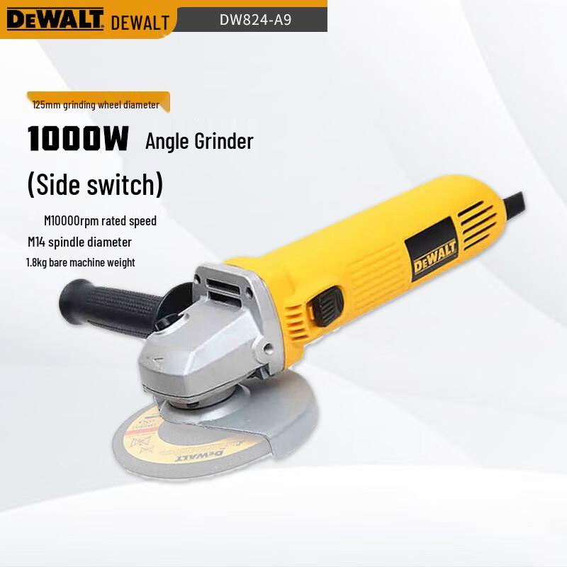 

DeWalt DW824-A9 Angle Grinder CN plug (adapter included)