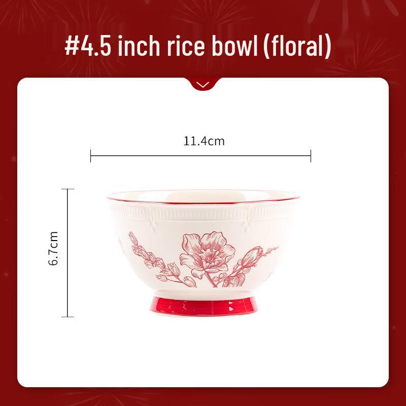 Yoshida Craftsman Crimson Banquet Ceramic Dinner Plate