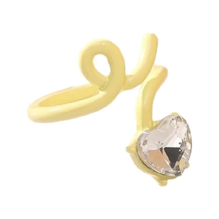 Раскрывающиеся кольца Кольца-сердечки Браслеты на палец Модные кольца Металлическая текстура Регулируемые кольца Подходят для любителей моды