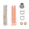 45 Pcs Set Plasma Cutting Torch Electrode Tip Kit Electrodes Tips Shield Cap Standoff Guides Swirl Rings for IPT60